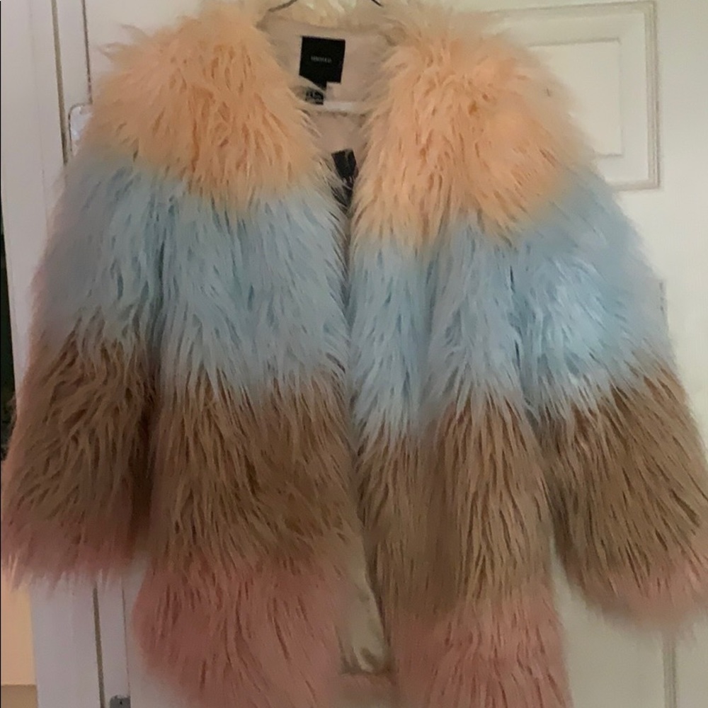 Faux fur jacket